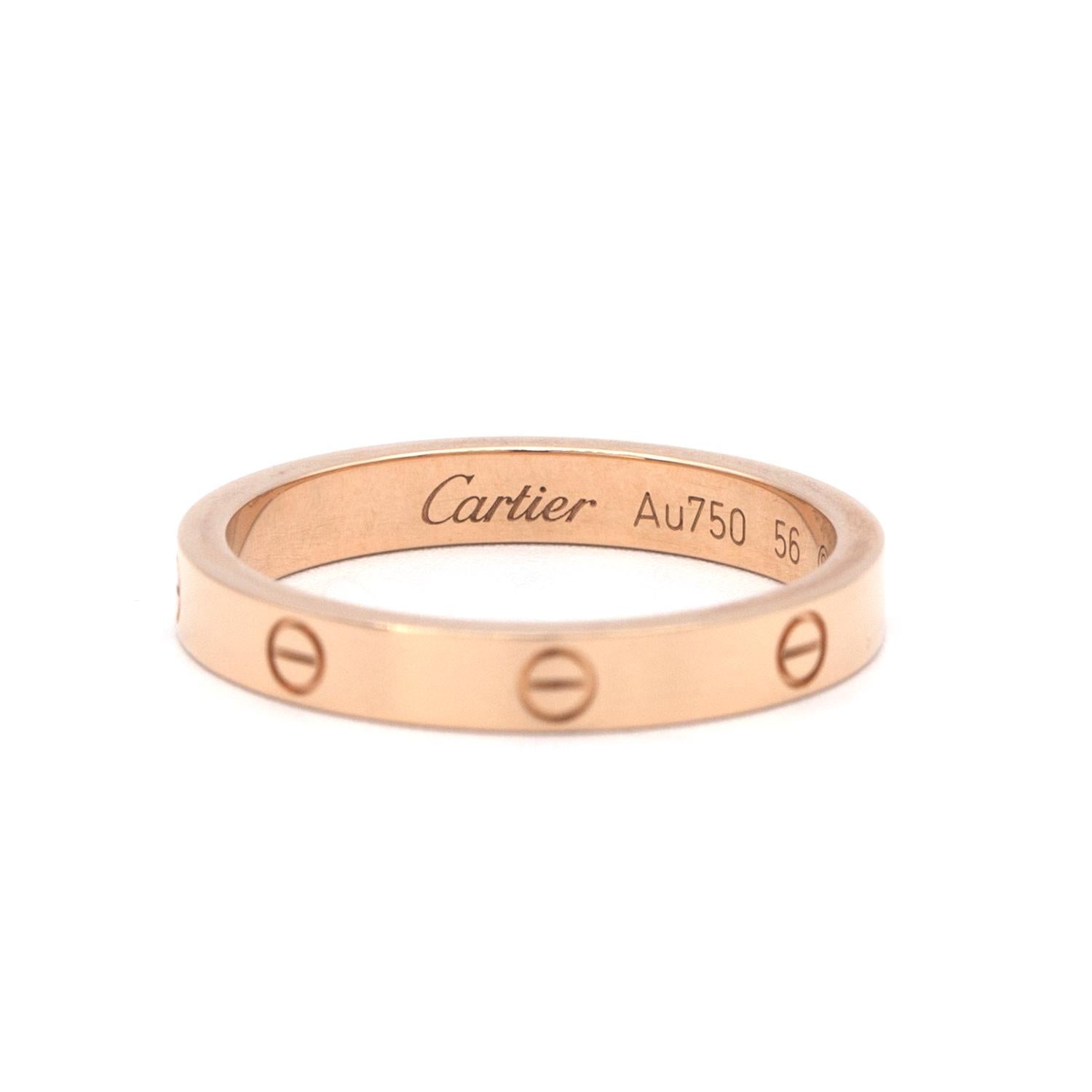 Cartier Love Ring Set Rose Gold, Ceramic and Diamond 1