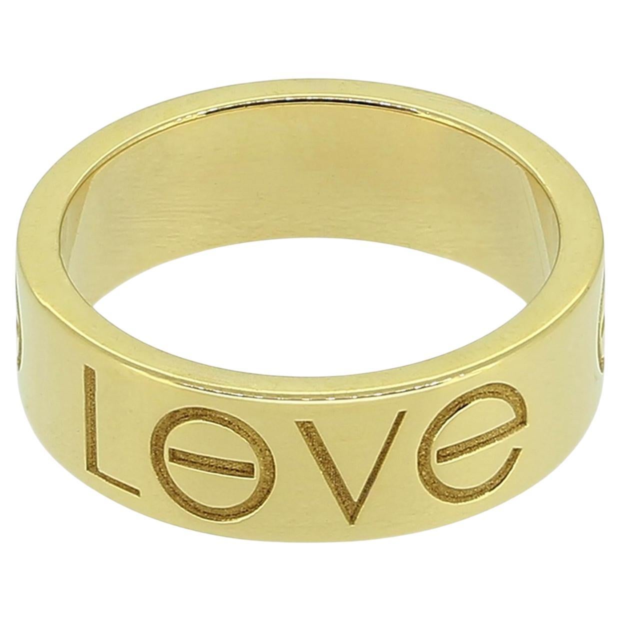 Anello Cartier LOVE misura J (49) in vendita