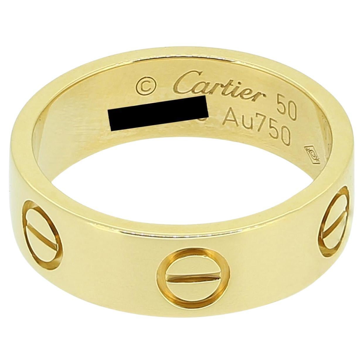Cartier LOVE Ring Size K (50)