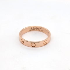 Cartier "Love" Ring (Small) in 18k Rose Gold - Size 5