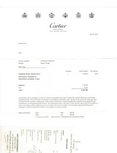 Cartier LOVE Ring, Small Model, 18K White Gold Wedding Band, Size 63 US 10