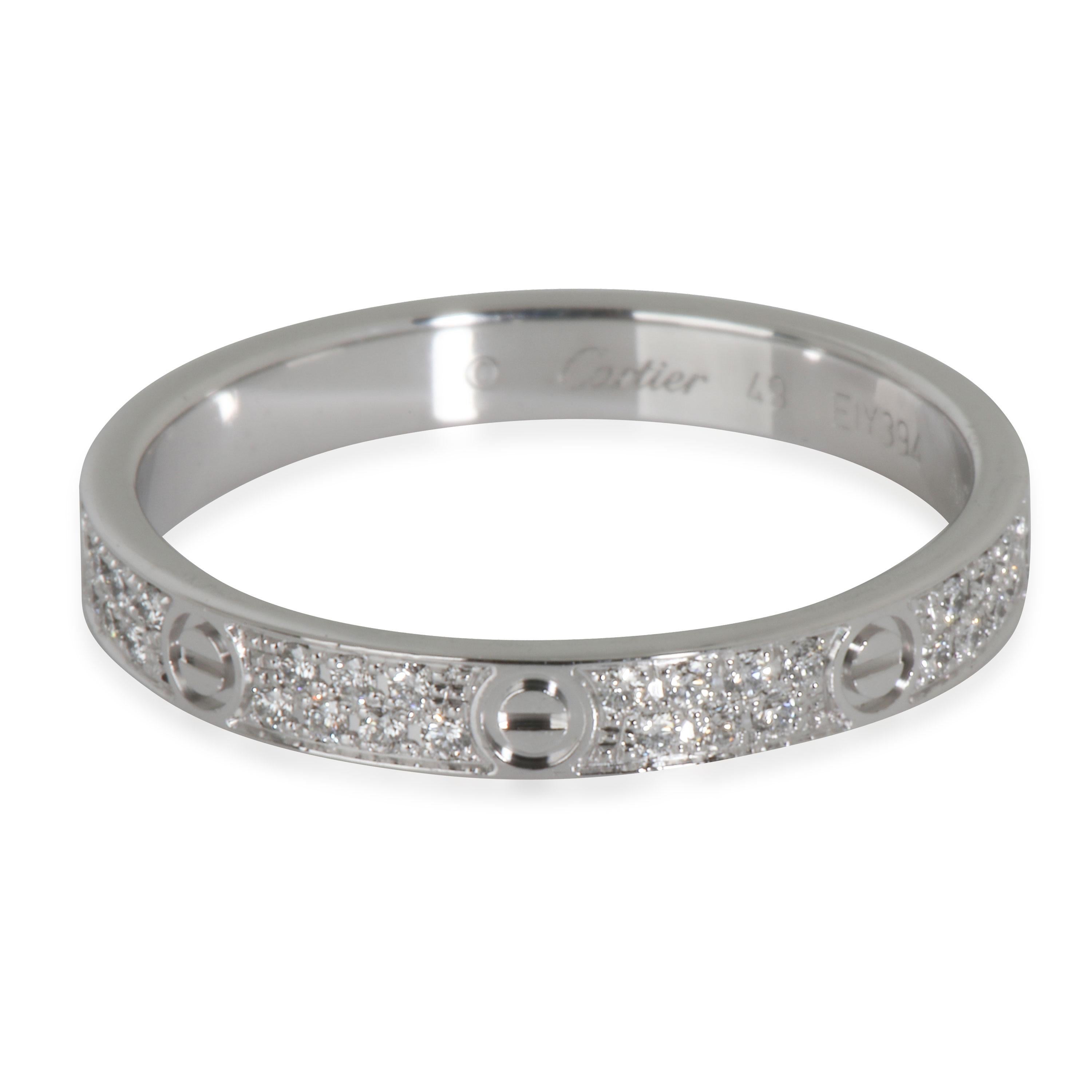 Cartier Love Ring, Small Model (White Gold, Diamonds) 1