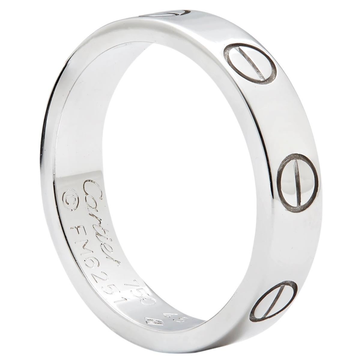 Cartier Love ring white gold 3.6mm model number B4085152