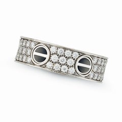 Cartier Love ring white gold Ceramic full diamond set ring