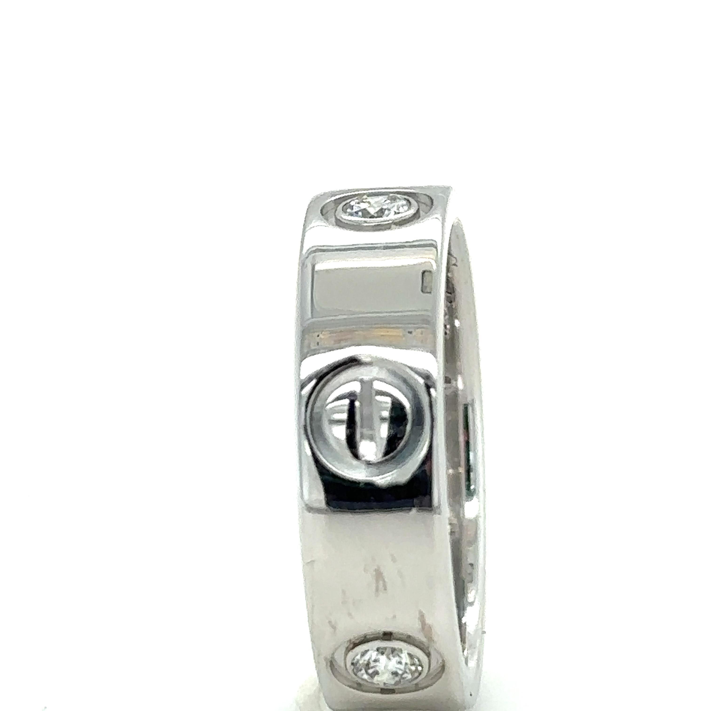 Cartier Love Ring with 3 Diamonds For Sale 1