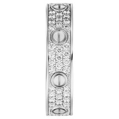 Cartier Love Ring aus Weißgold mit Diamanten in Weißgold