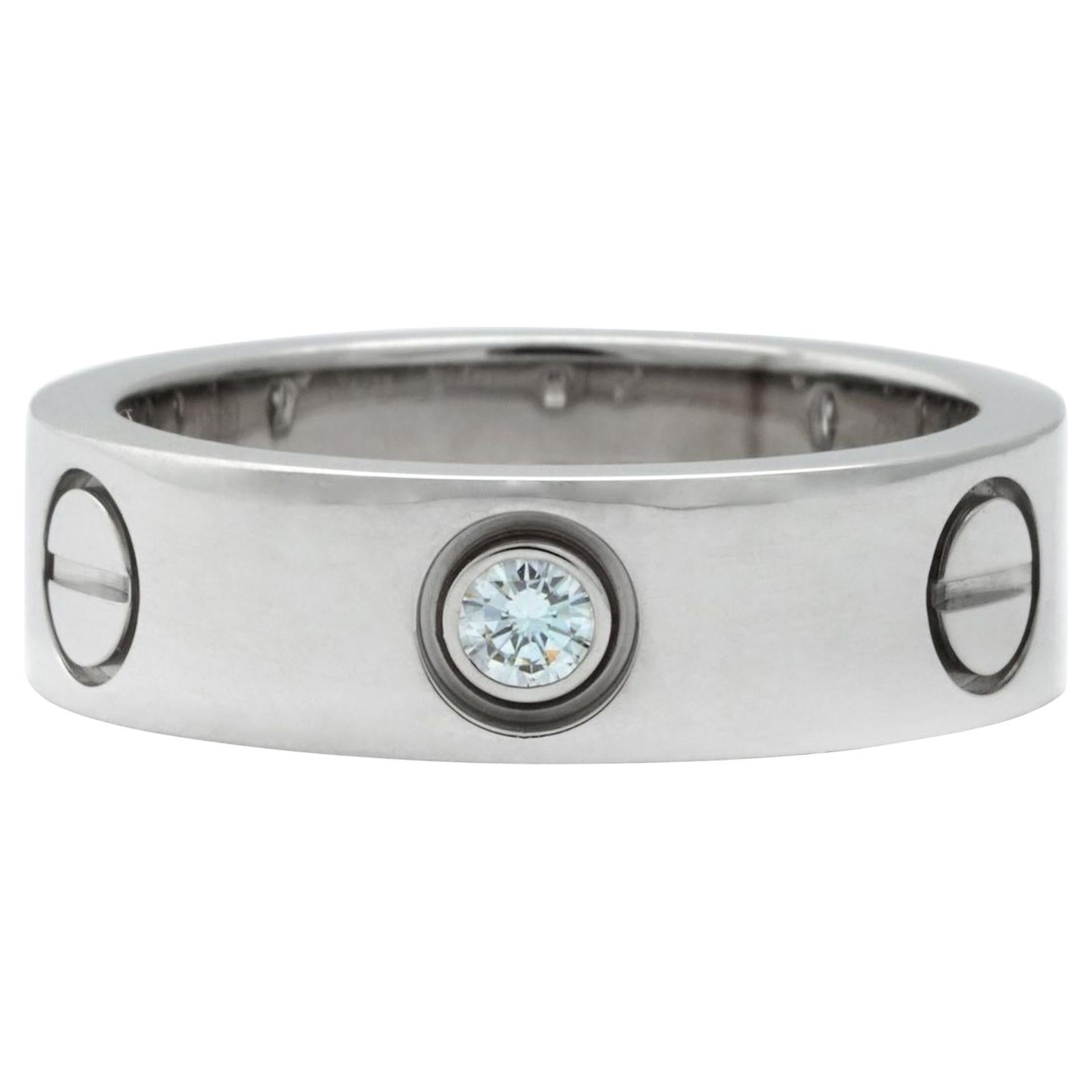 Cartier Love Ring with Three Diamonds 0 