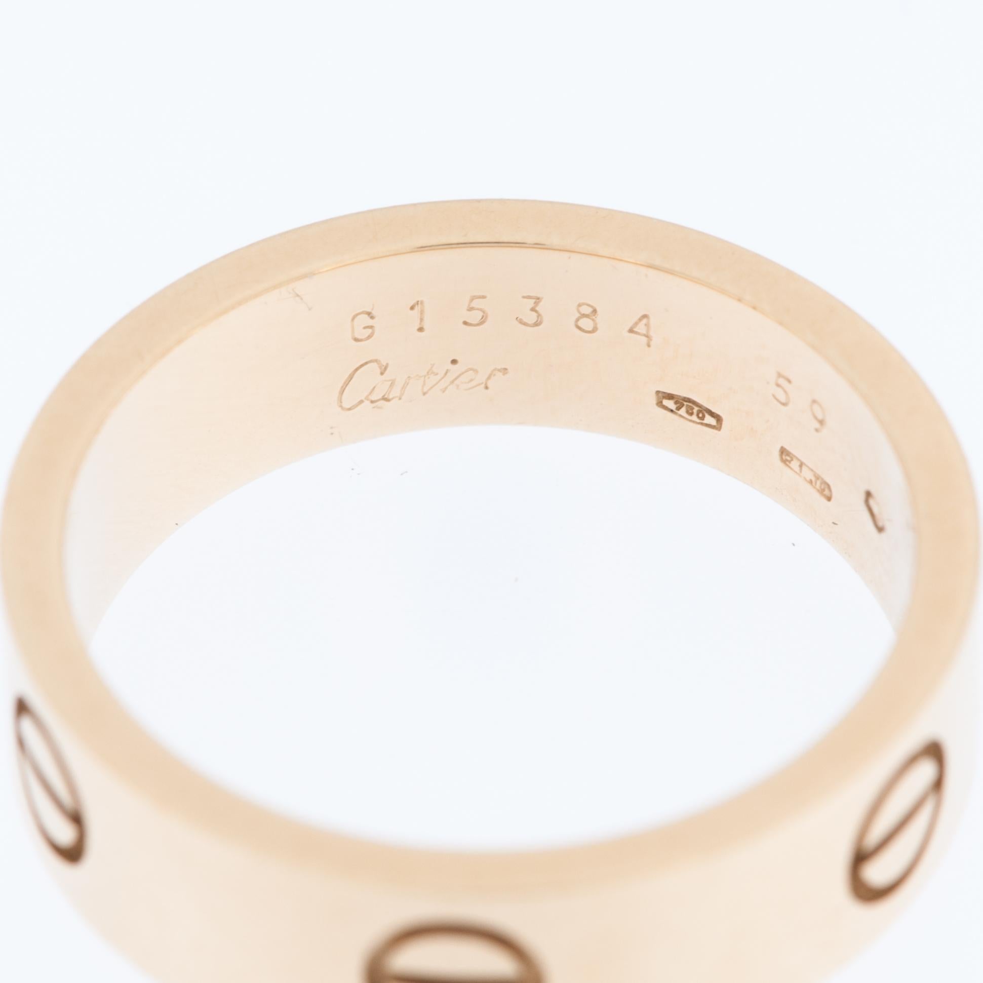 Cartier Love Ring Yellow Gold 5