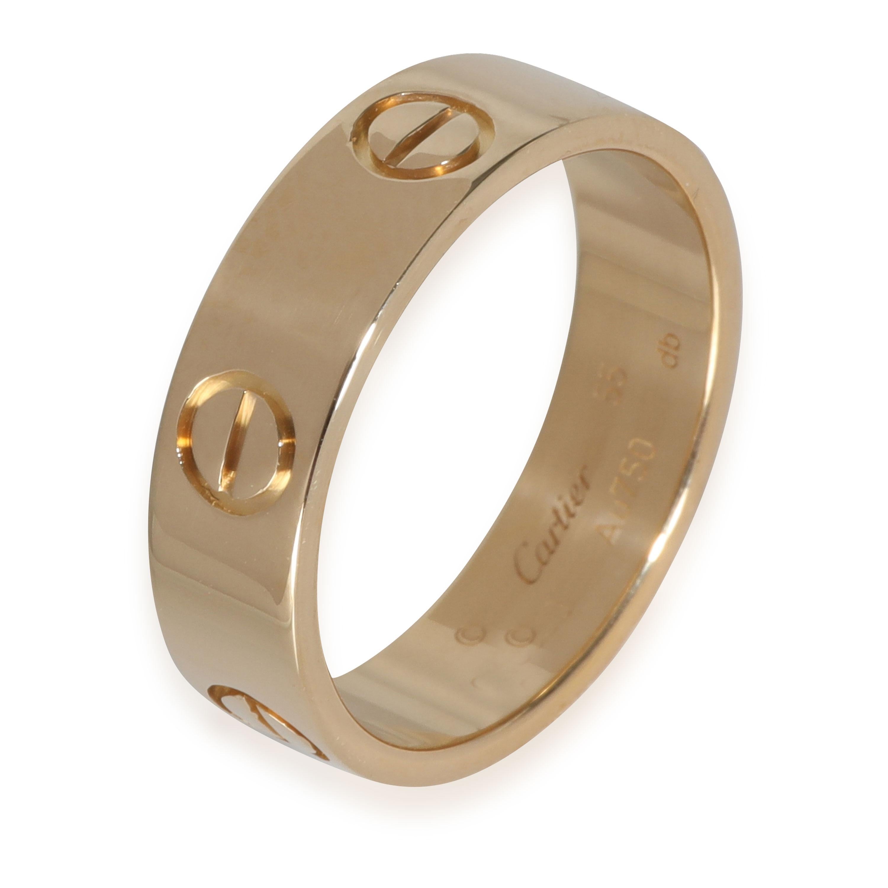 Cartier Love Ring (Gelbgold) im Zustand „Hervorragend“ in New York, NY