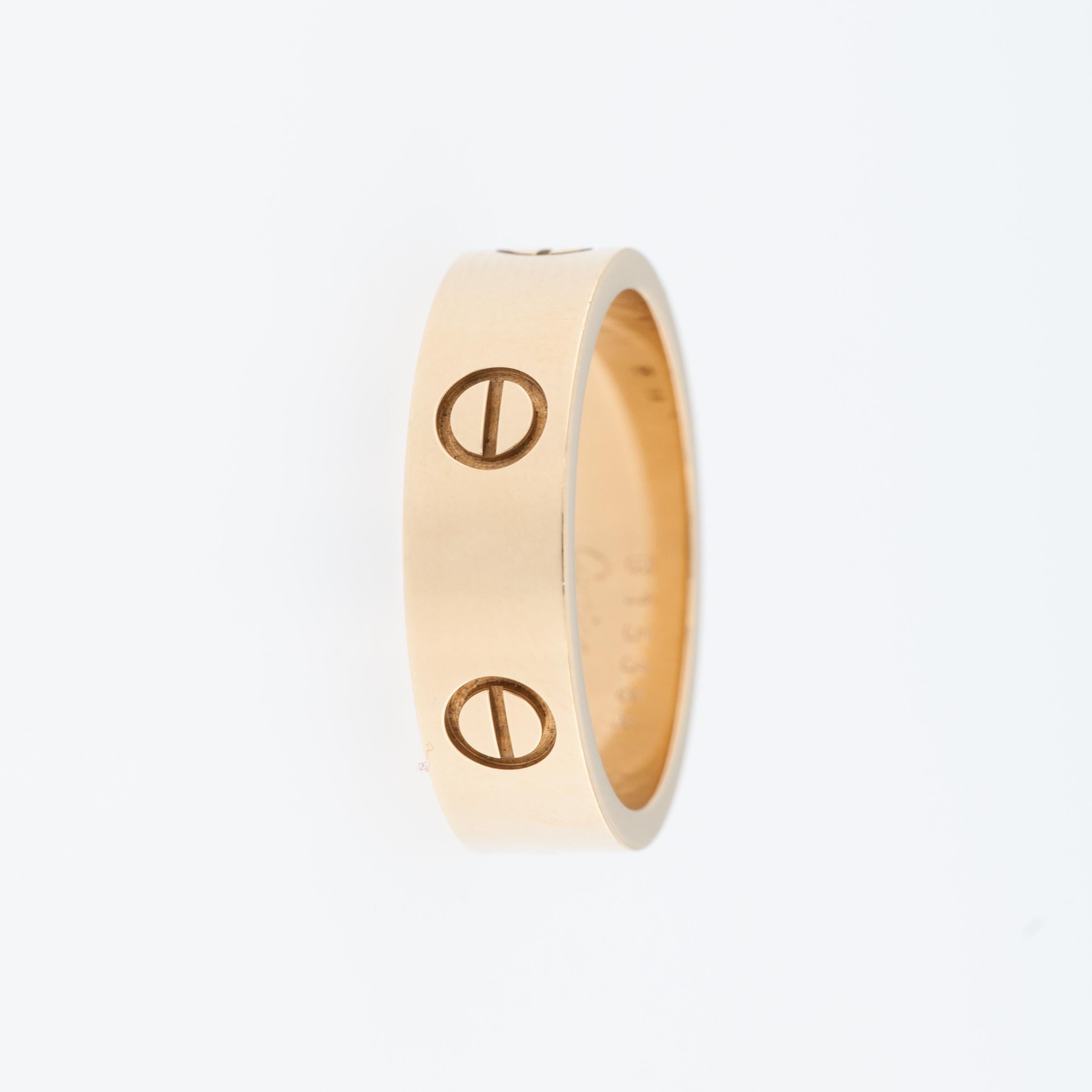 Cartier Love Ring Yellow Gold 3
