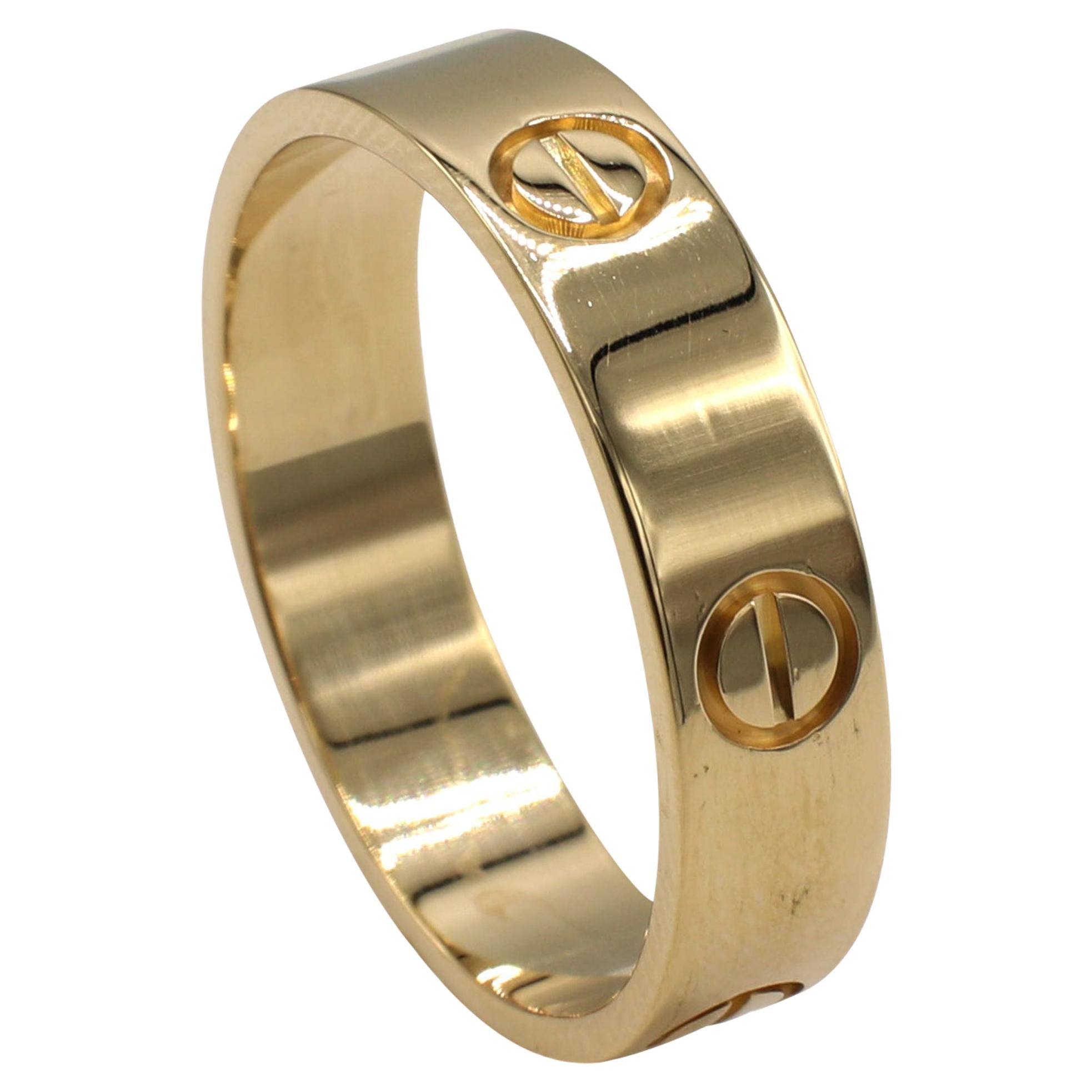 Cartier Love Ring Yellow Gold