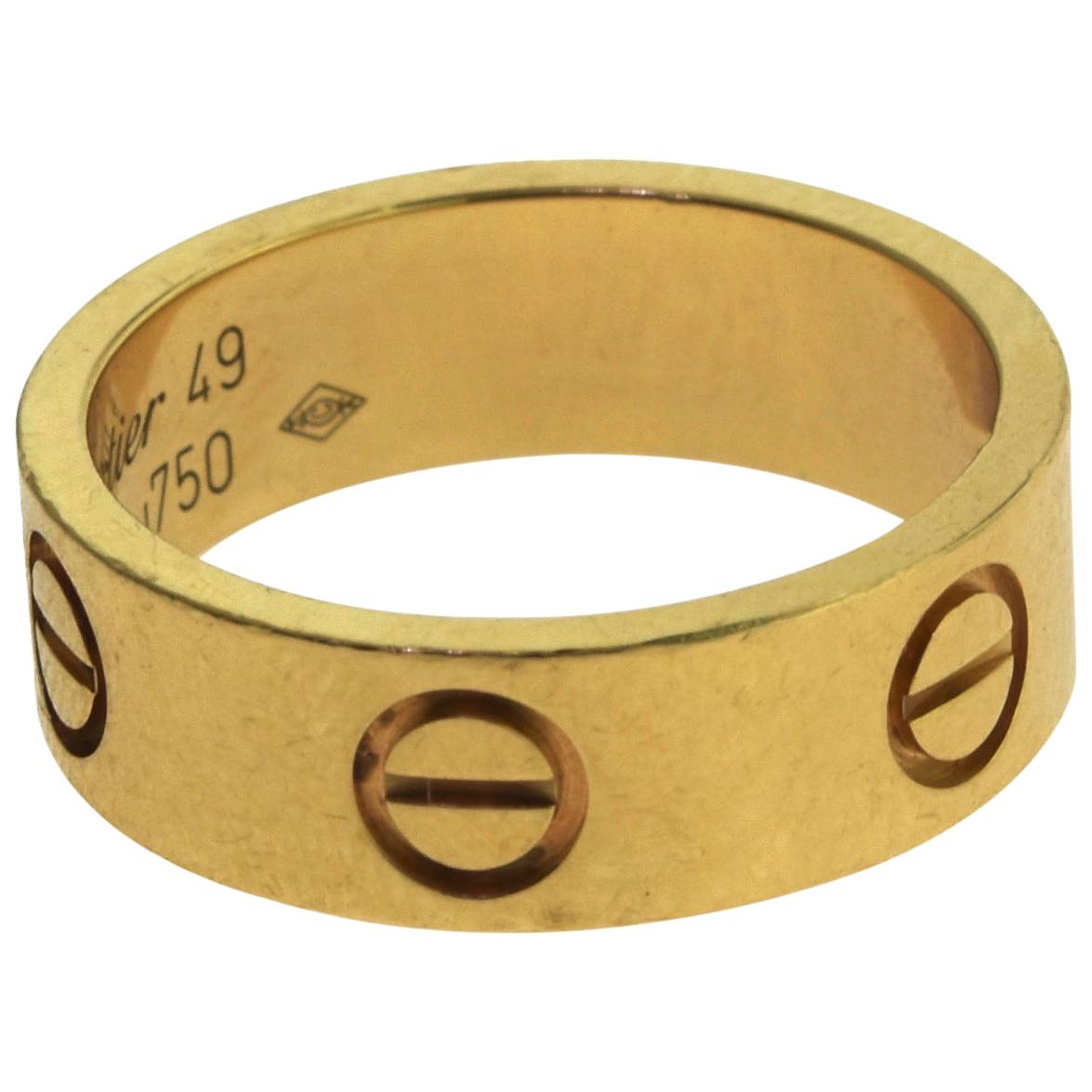 Cartier Love Ring Yellow Gold, Papers, Ring