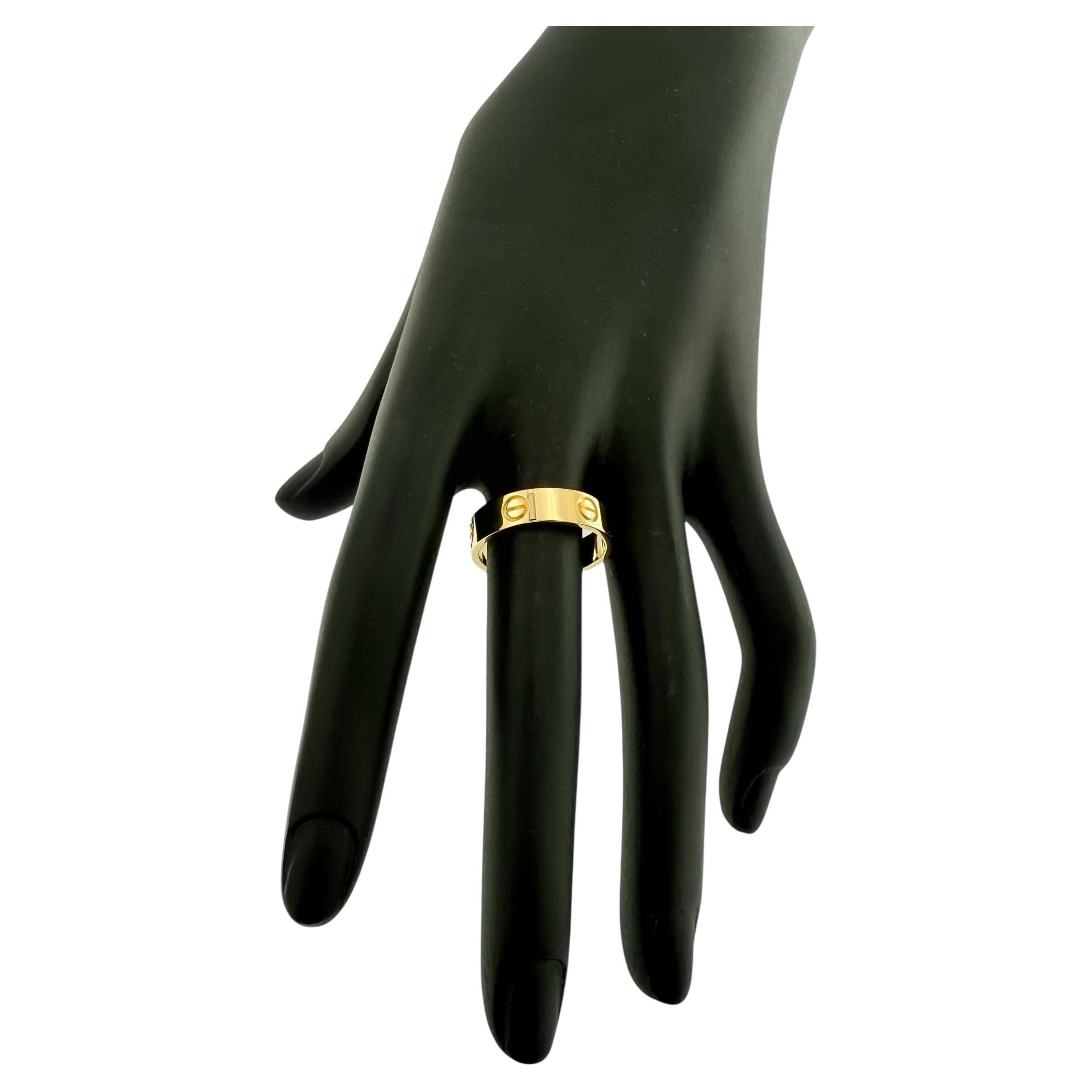 Cartier Love Ring Yellow Gold - size 60 For Sale
