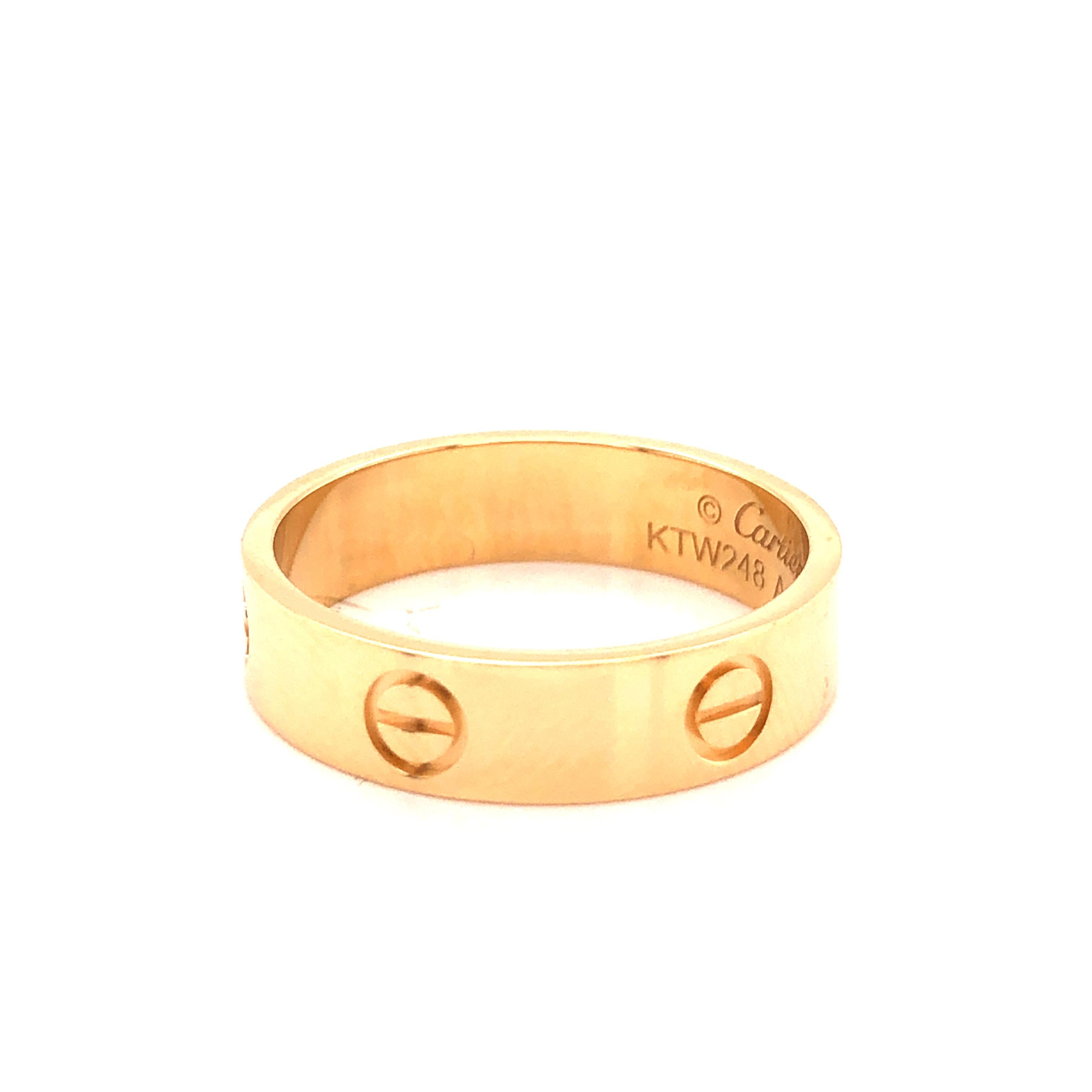 Cartier Love Ring Yellow Gold at 1stDibs | knock off cartier love ring