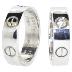 Ein passendes Paar Love-Ring von Cartier aus 18 Karat Weißgold