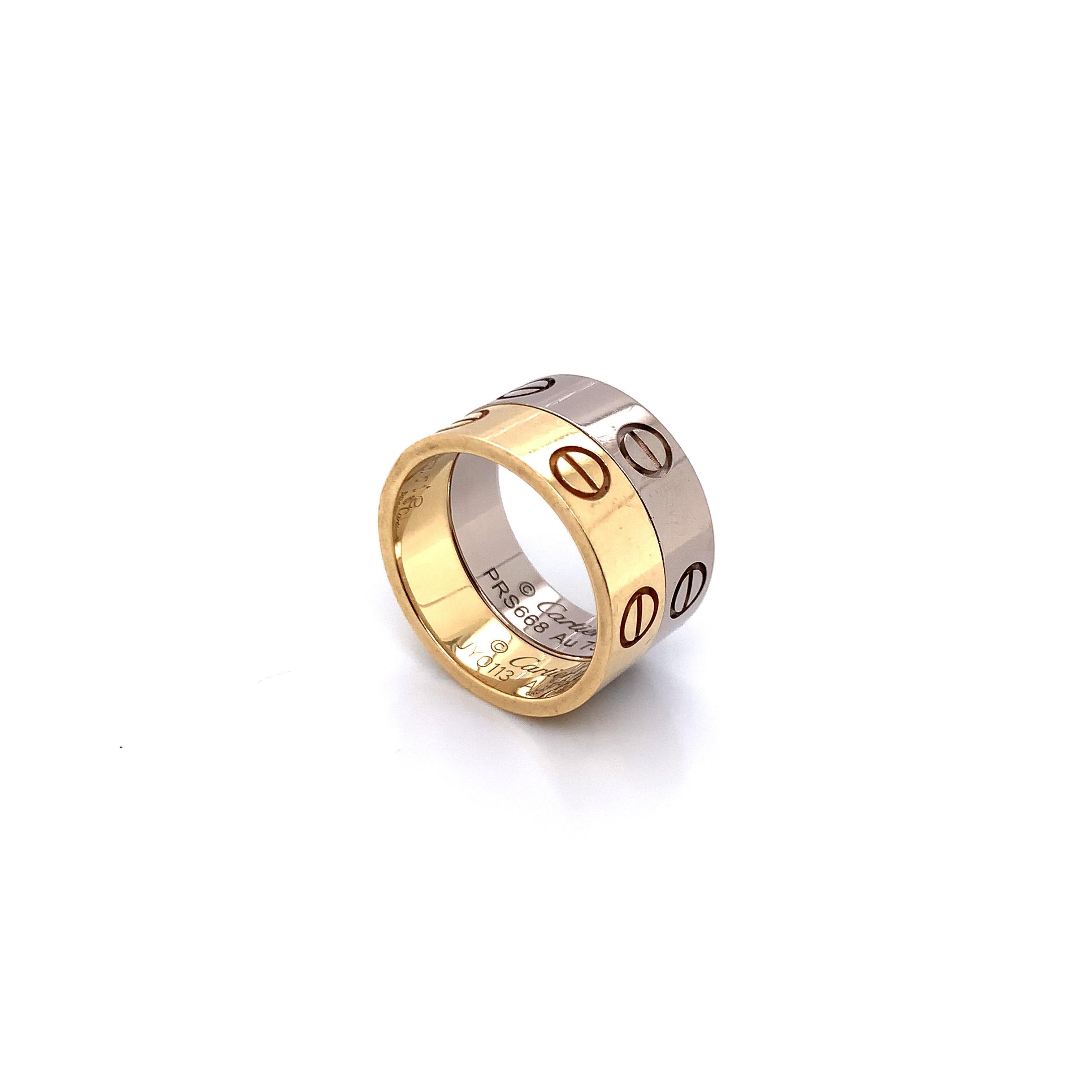 cartier ring set