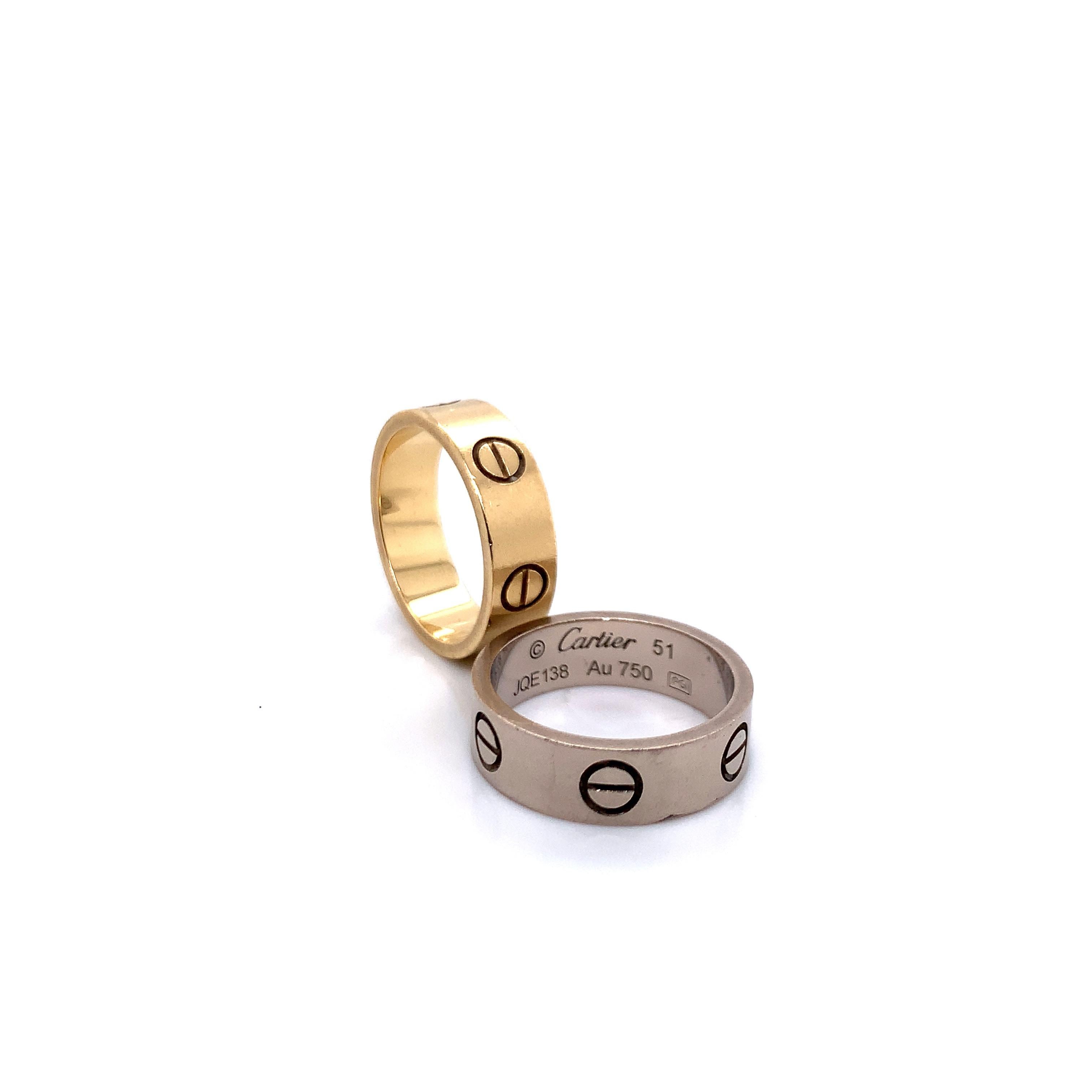 Cartier Love Rings Set For Sale 3