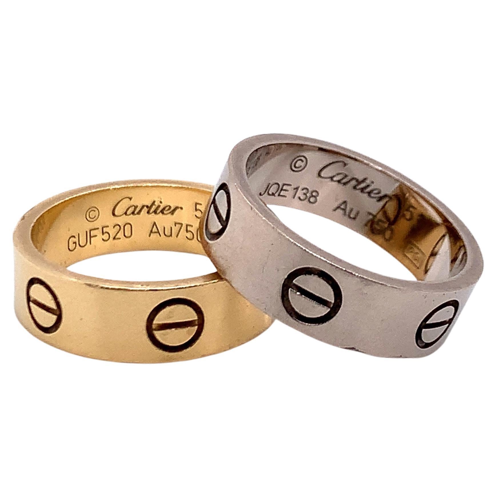 Cartier Love Rings Set