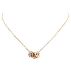 Cartier Love Rose and White Gold 6-Diamond Necklace