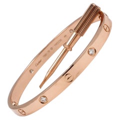 Cartier Love Rose Gold 4-Diamond Bracelet