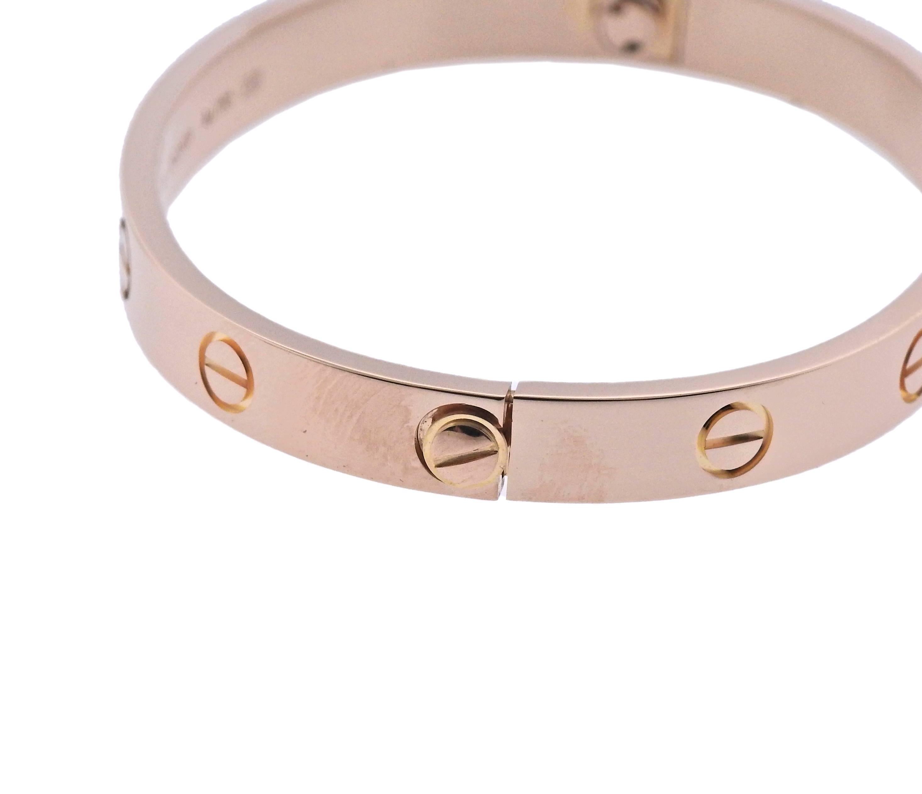 cartier gold bangle bracelet