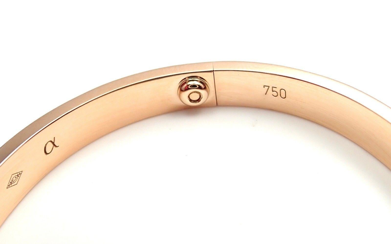 Cartier Love Rose Gold Bangle Bracelet 2