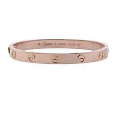 Cartier Love Rose Gold Bangle Bracelet