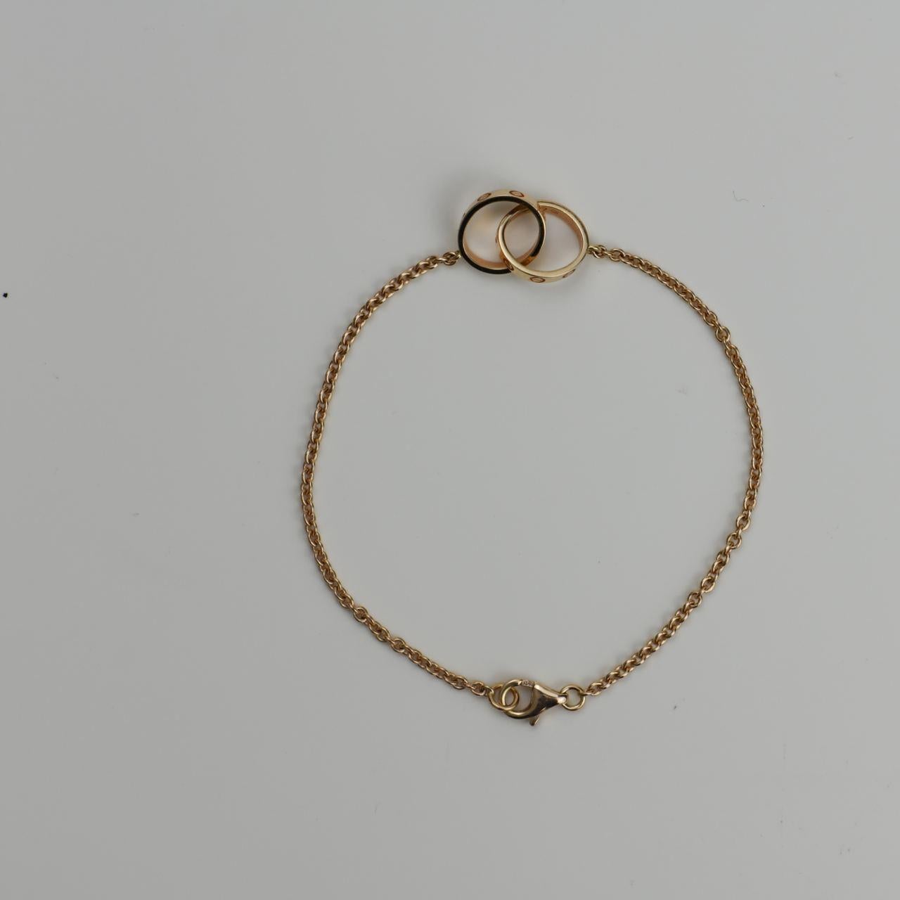 pave tea rose linear bracelet