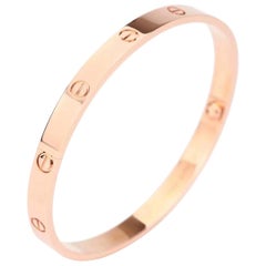 Cartier Love Rose Gold Bracelet B6035600 Size 16