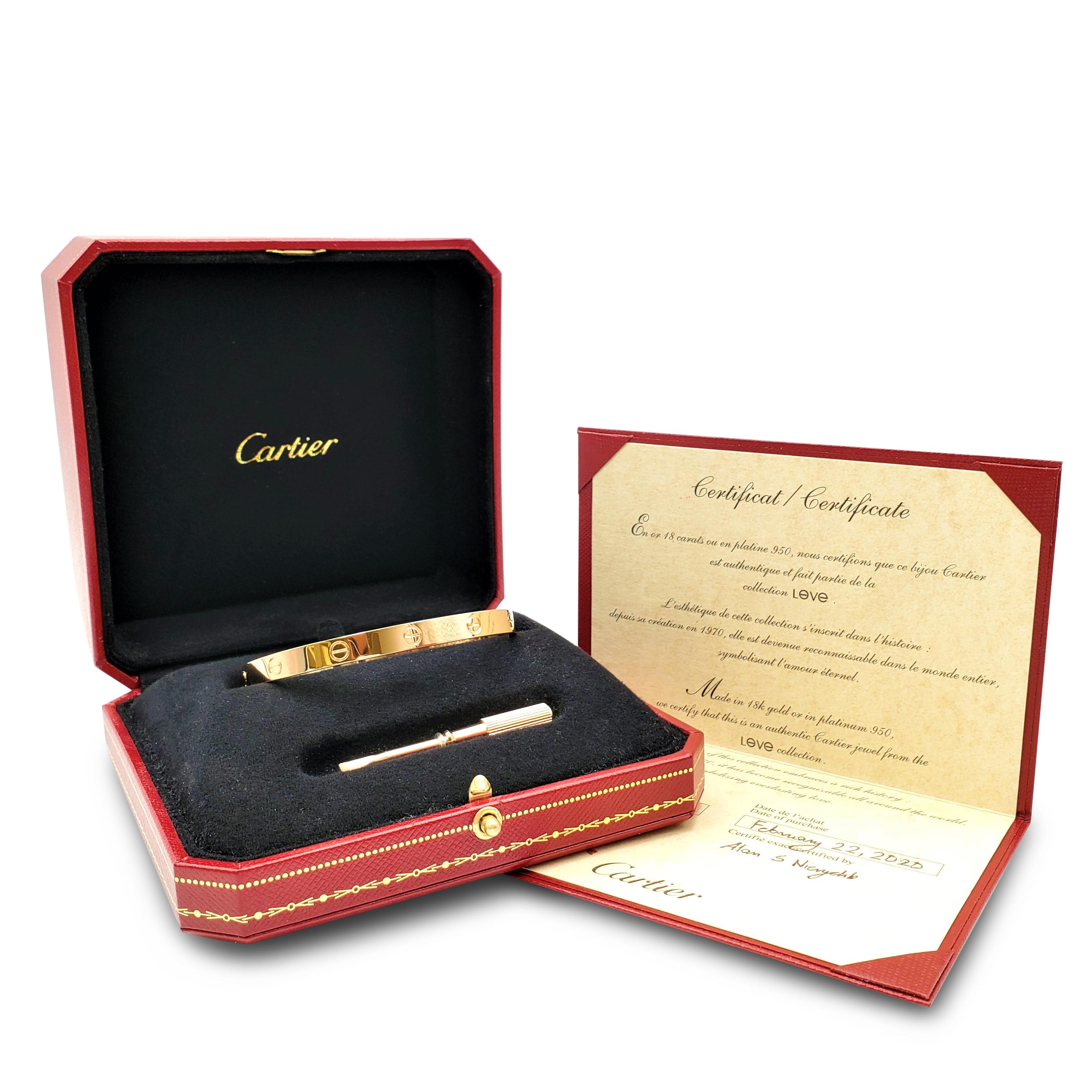 Cartier 'Love' Rose Gold Bracelet 1