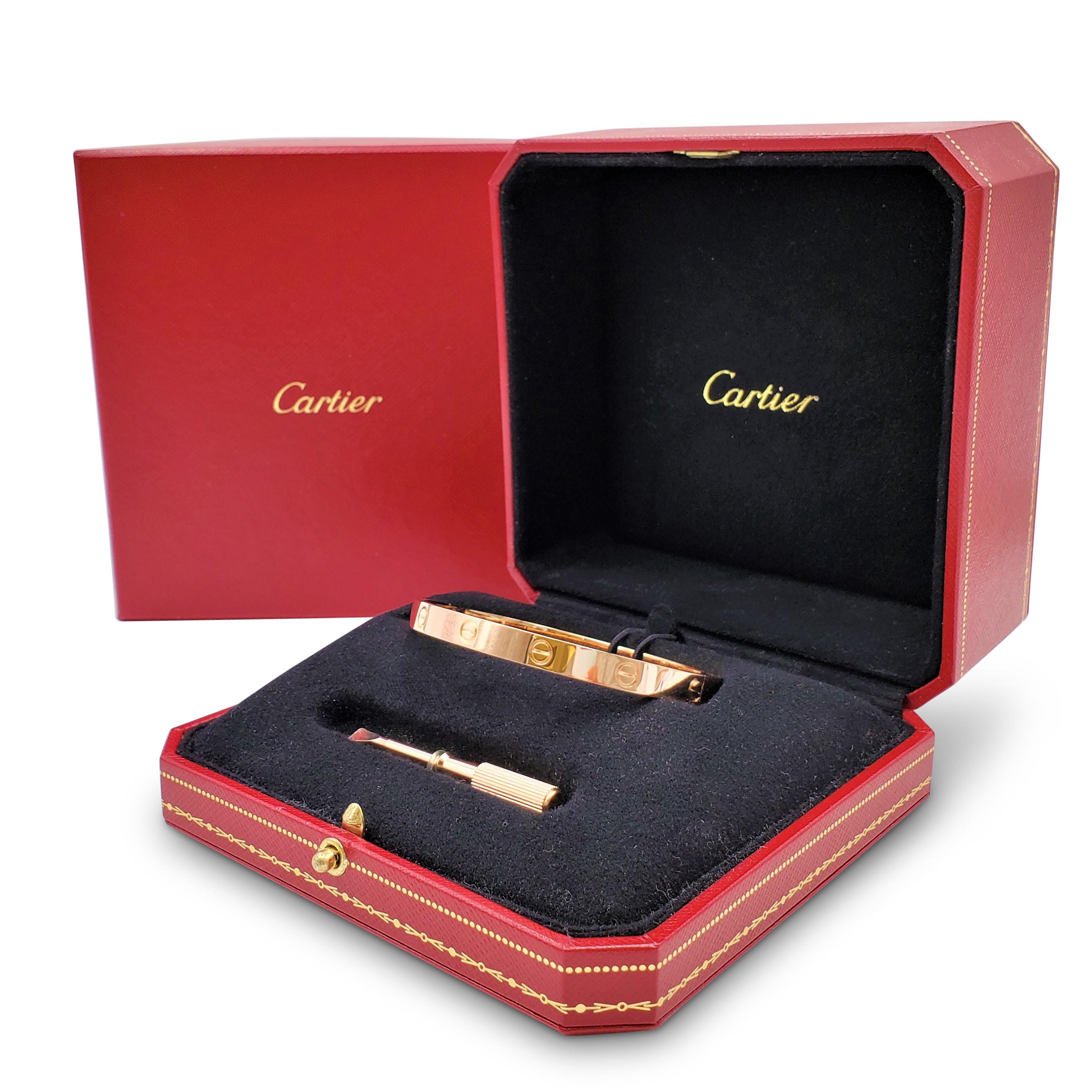 Cartier 'Love' Rose Gold Bracelet 2