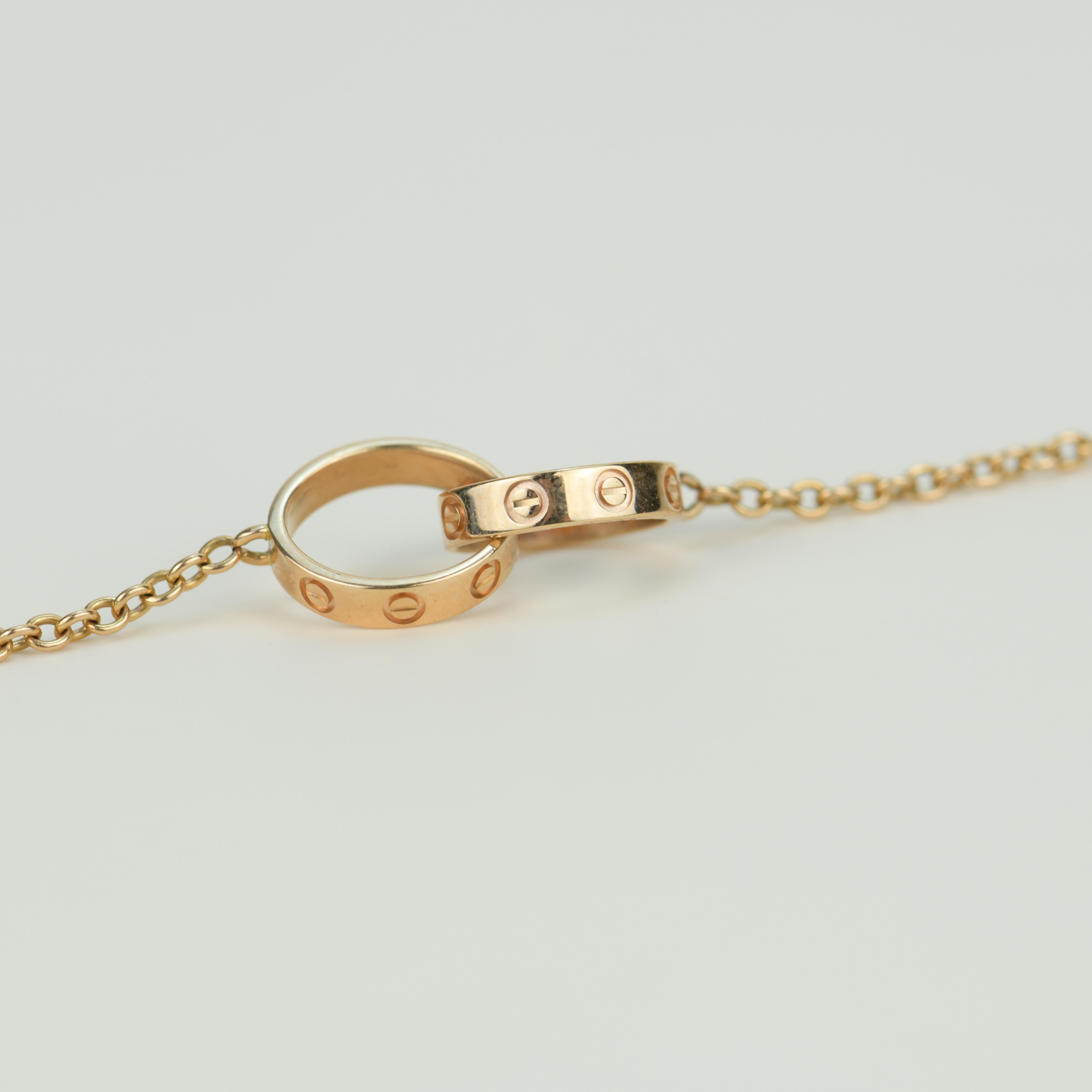 Women's or Men's Cartier Love Rose Gold Bracelet