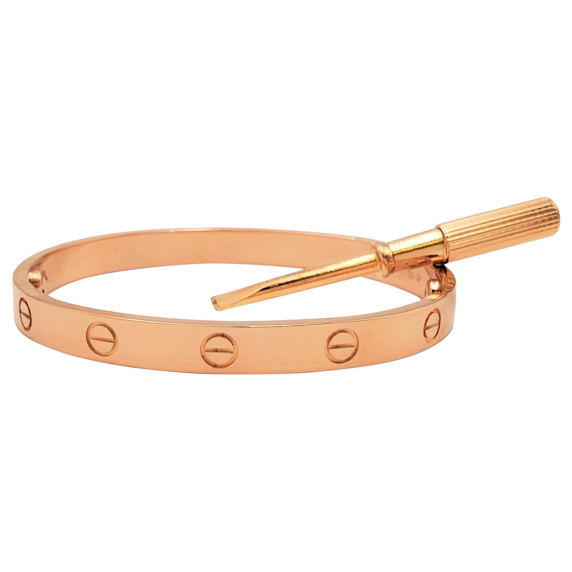 Cartier Love Rose Gold Bracelet