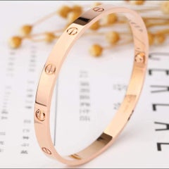 Cartier Love Rose Gold Bracelet B6035600 Size 16
