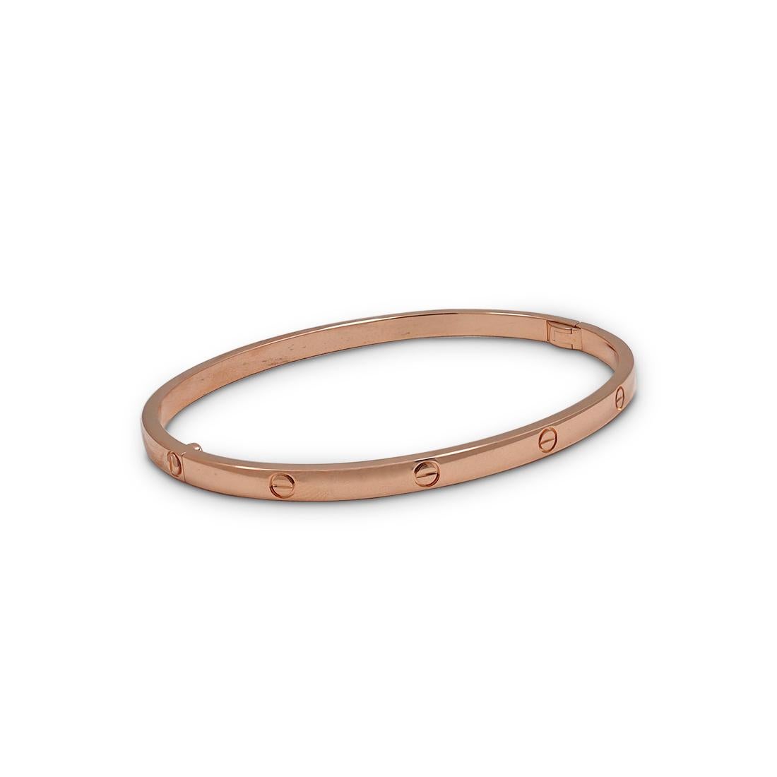 Cartier Love Roségold-Armband, kleines Modell 1