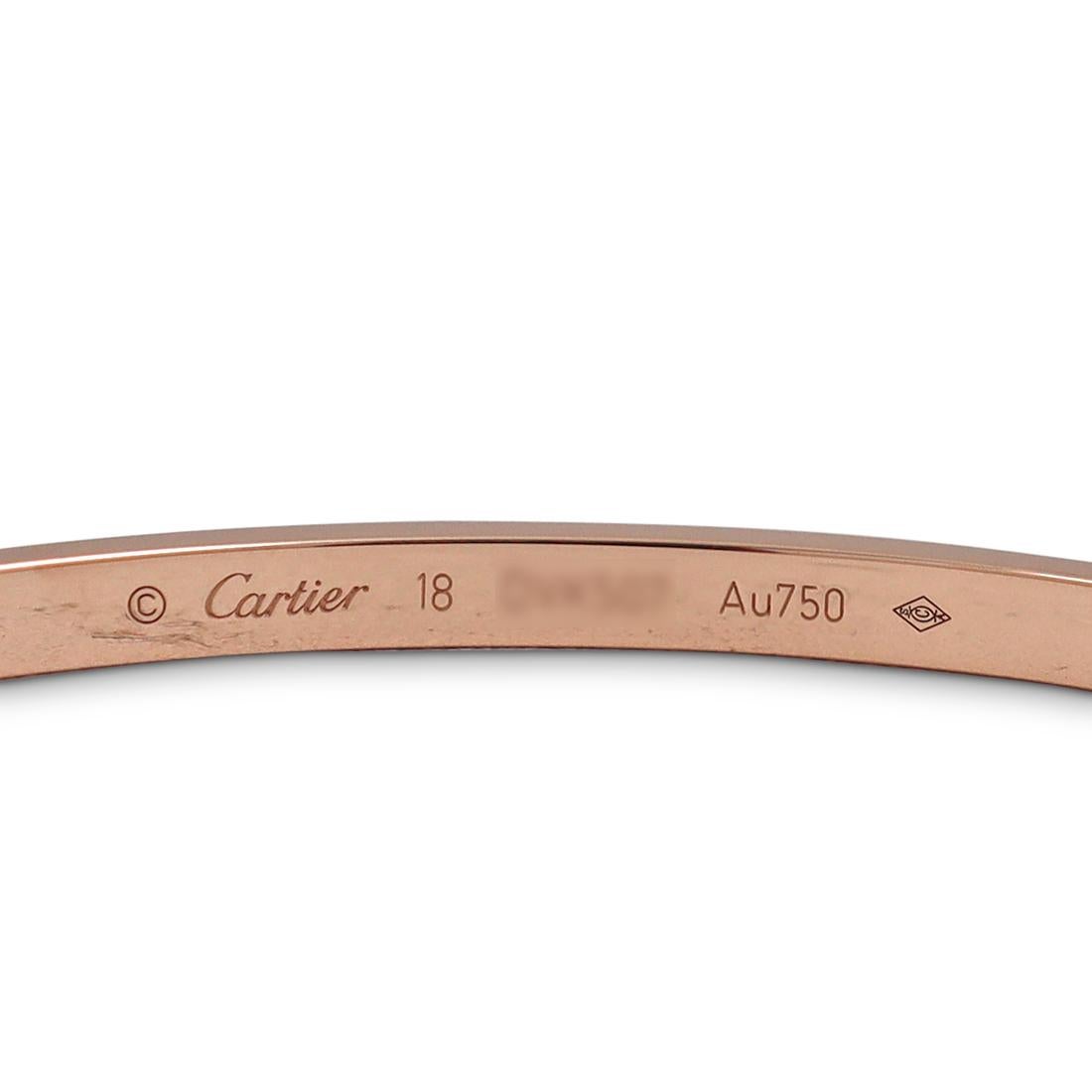 Cartier Love Roségold-Armband, kleines Modell 2