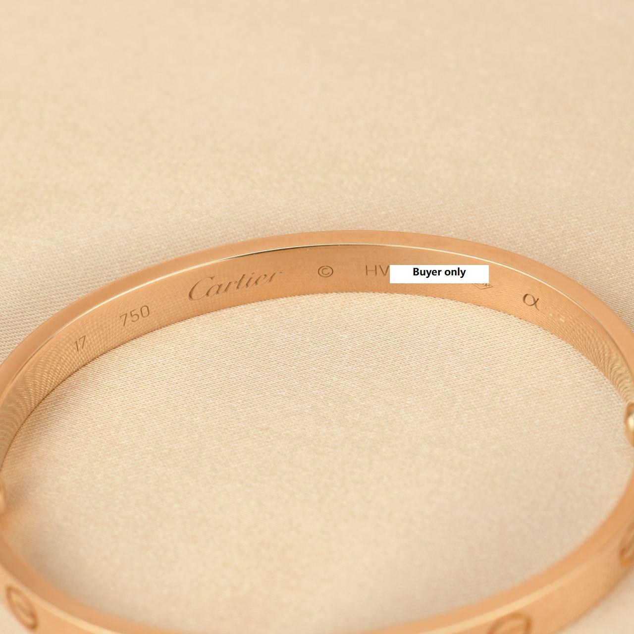 Cartier Love Rose Gold Bracelet with Screwdriver at 1stDibs cartier