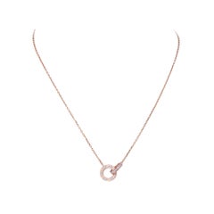 Cartier, collier Love en or rose et diamants