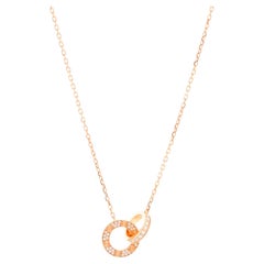 Cartier Love Rose Gold Diamond Necklace Ref. CRB7224528