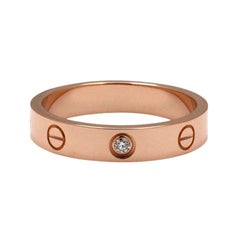 Cartier Love Rose Gold Diamond Wedding Band