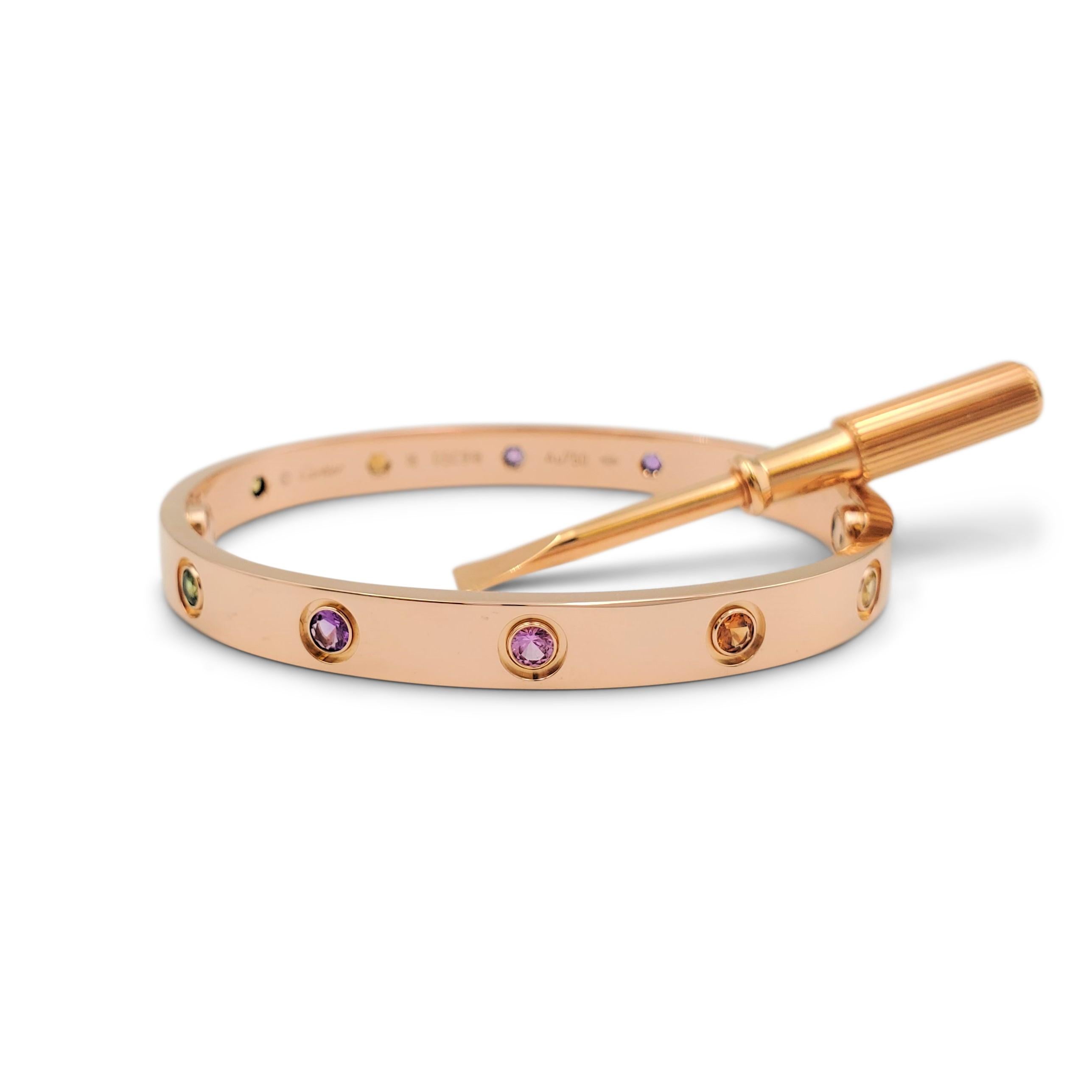 cartier love bracelet with gemstones