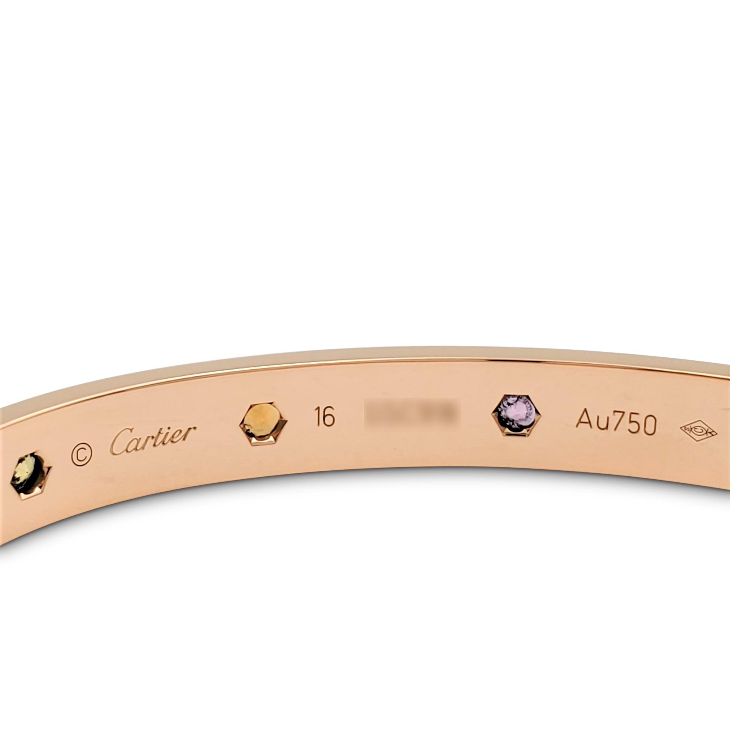 cartier love bracelet gemstones