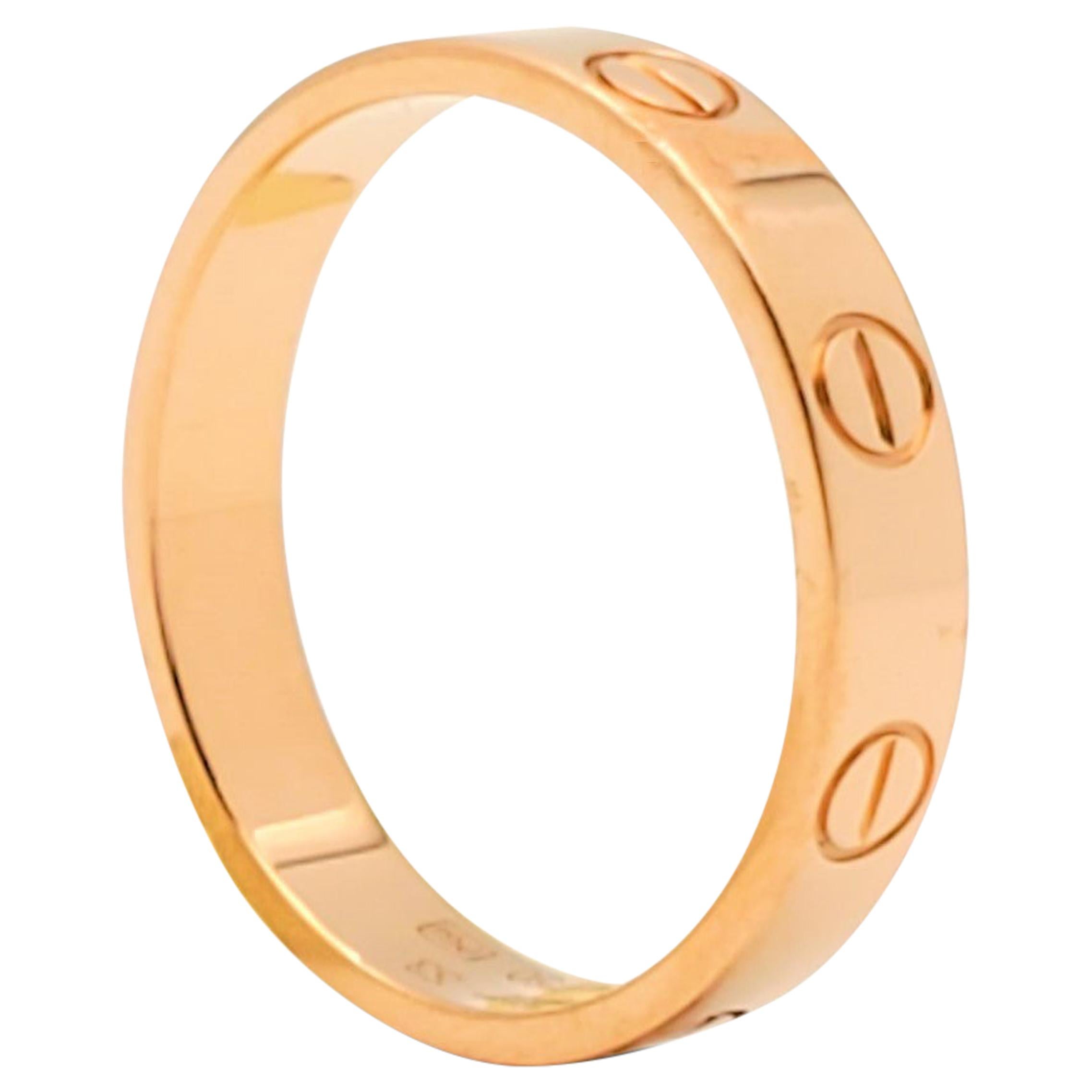 Cartier 'Love' Rose Gold Wedding Band