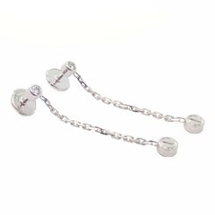 Cartier Love Screws Diamond Station White Gold Chain Earrings