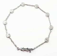 Cartier Love Screws Station White Gold Chain Bracelet