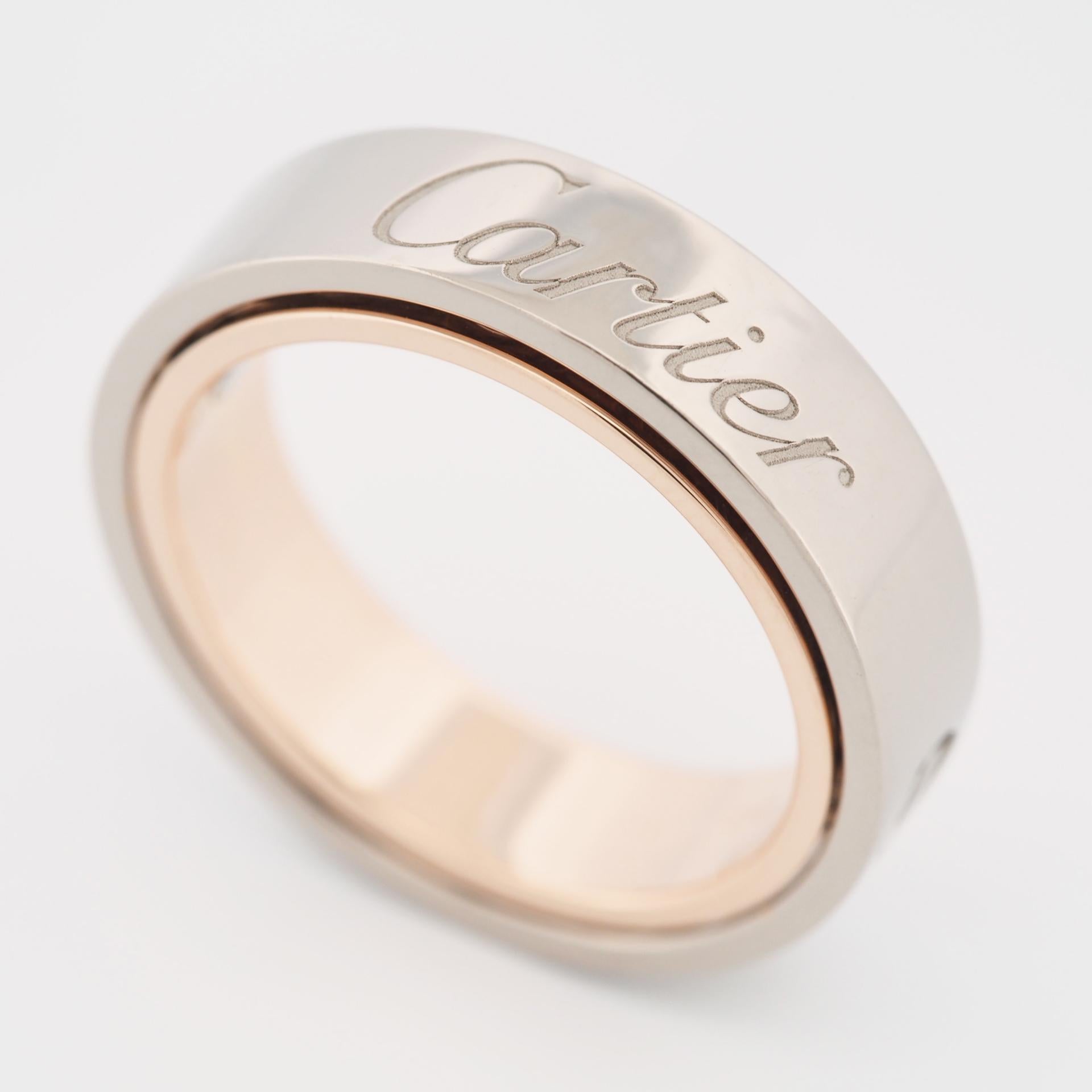 Cartier, bague Love Secret Ring en or rose et blanc 55, 2005, édition limitée 1
