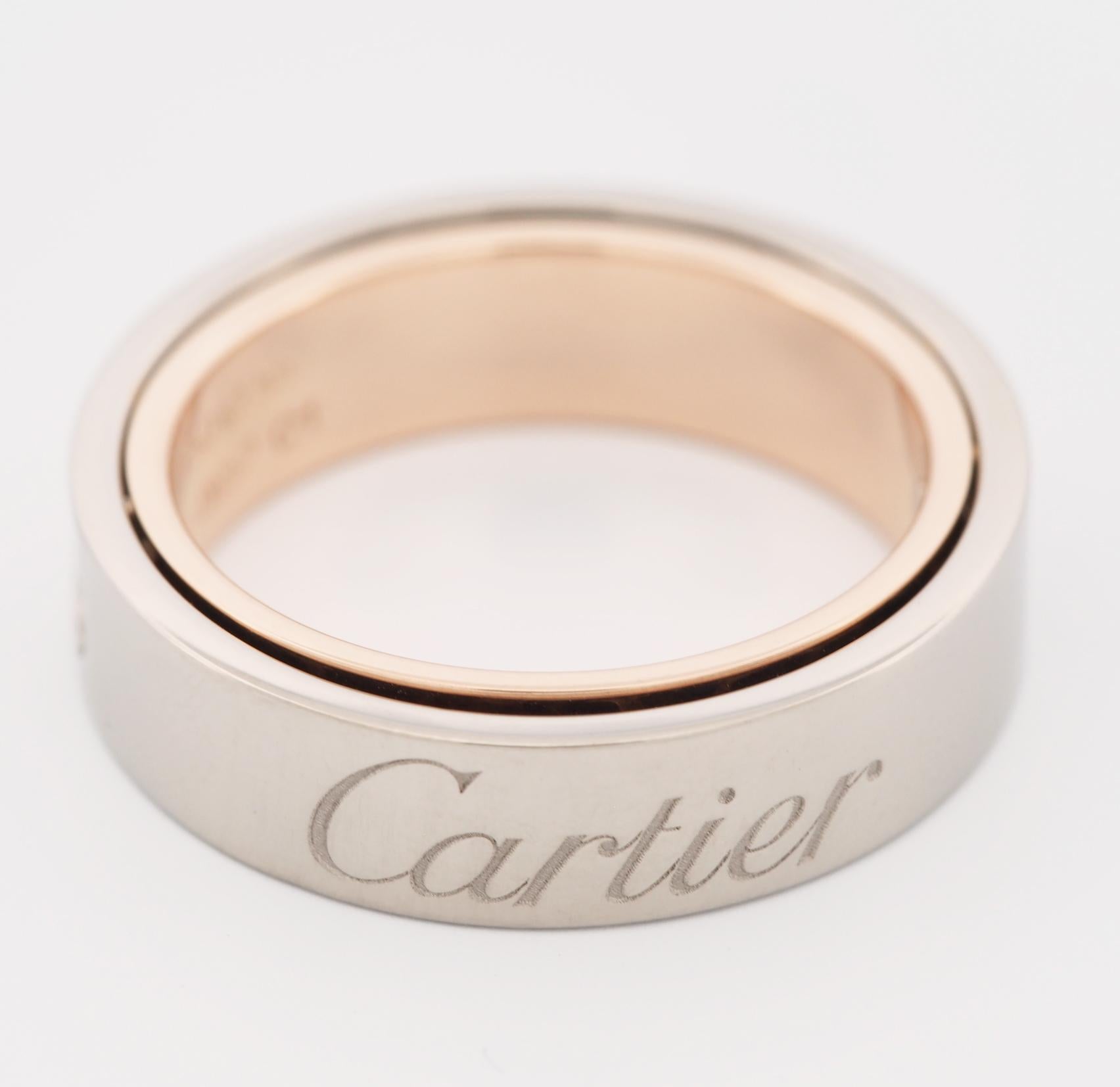 Cartier, bague Love Secret Ring en or rose et blanc 55, 2005, édition limitée 3