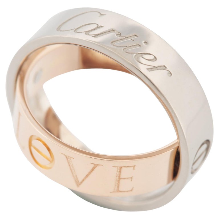 Cartier Love Secret Ring Rose and White Gold 55, 2005, Limited Edition ...