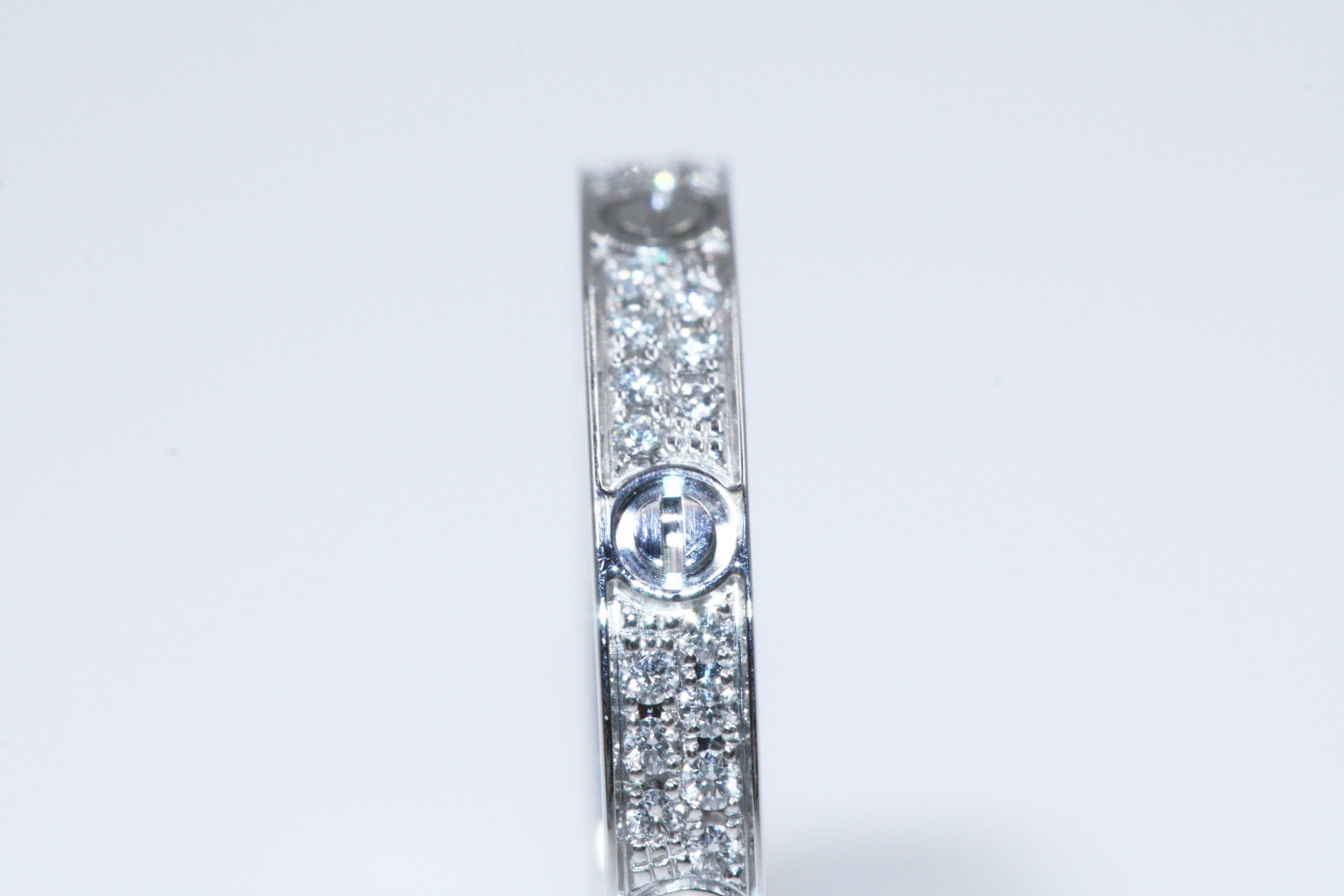 cartier thin diamond ring