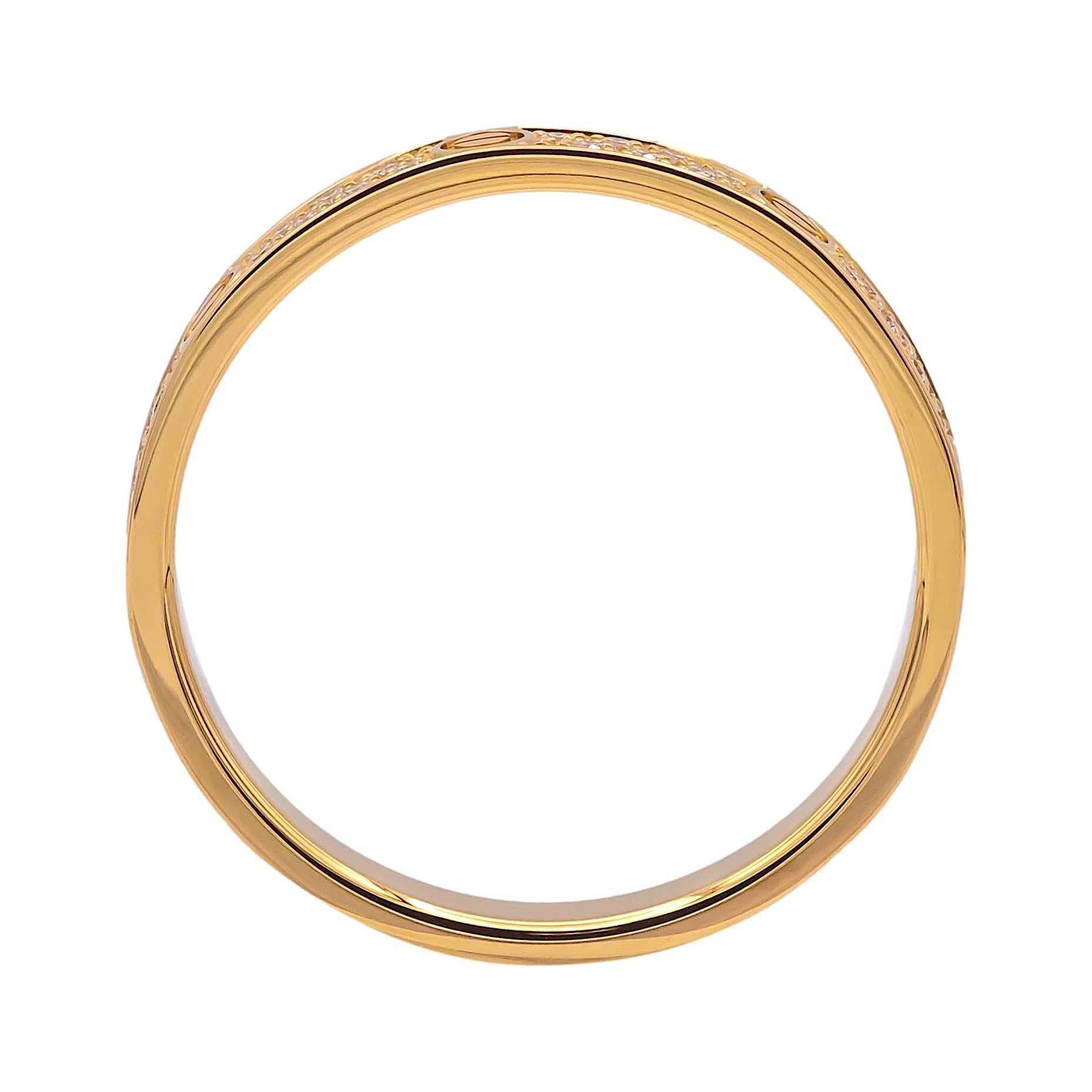 Cartier Love Kleiner Diamant-Pavé-Ring 18K Gelbgold Größe 5,5 (51) Cert + recpt im Zustand „Hervorragend“ in New York, NY